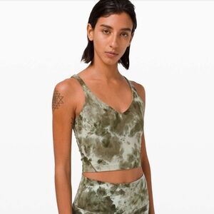 Lululemon Align Tank Diamond Dye Light Sage Army Green Dark Olive